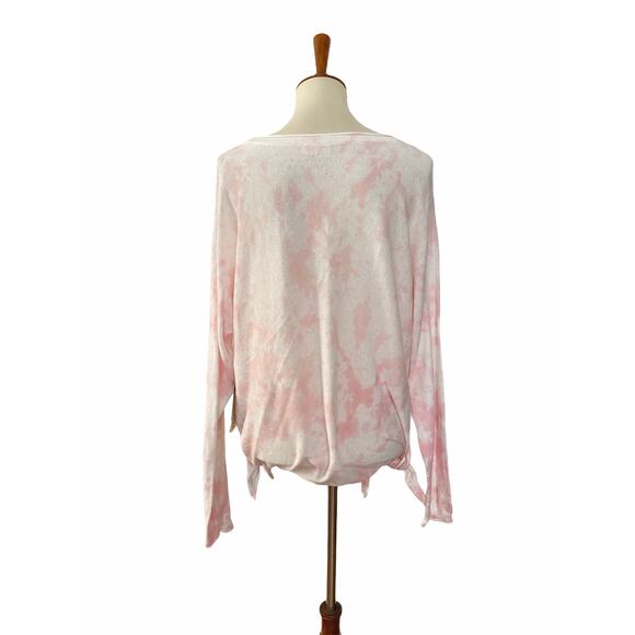 CLOTH By Design Womens As You Wish Tunic Sweater Shirt Tie Dye Pink L Large - Picture 3 of 9